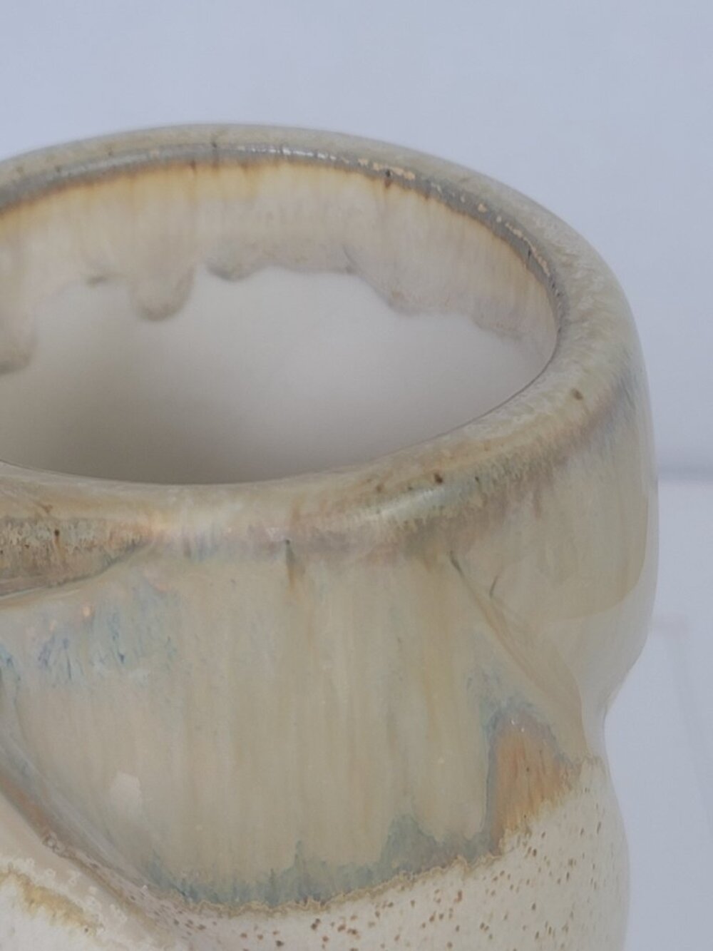 Rodolfo Padilla Mexican Pottery Drip Glazed Stoneware Coffee Mug Signed 12 oz - Picture 13 of 15